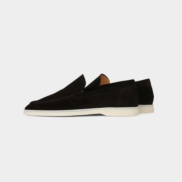 Jet black velar loafers