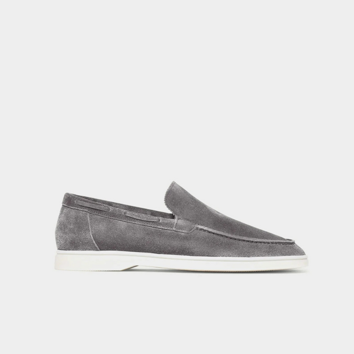 Stone grey velar loafers