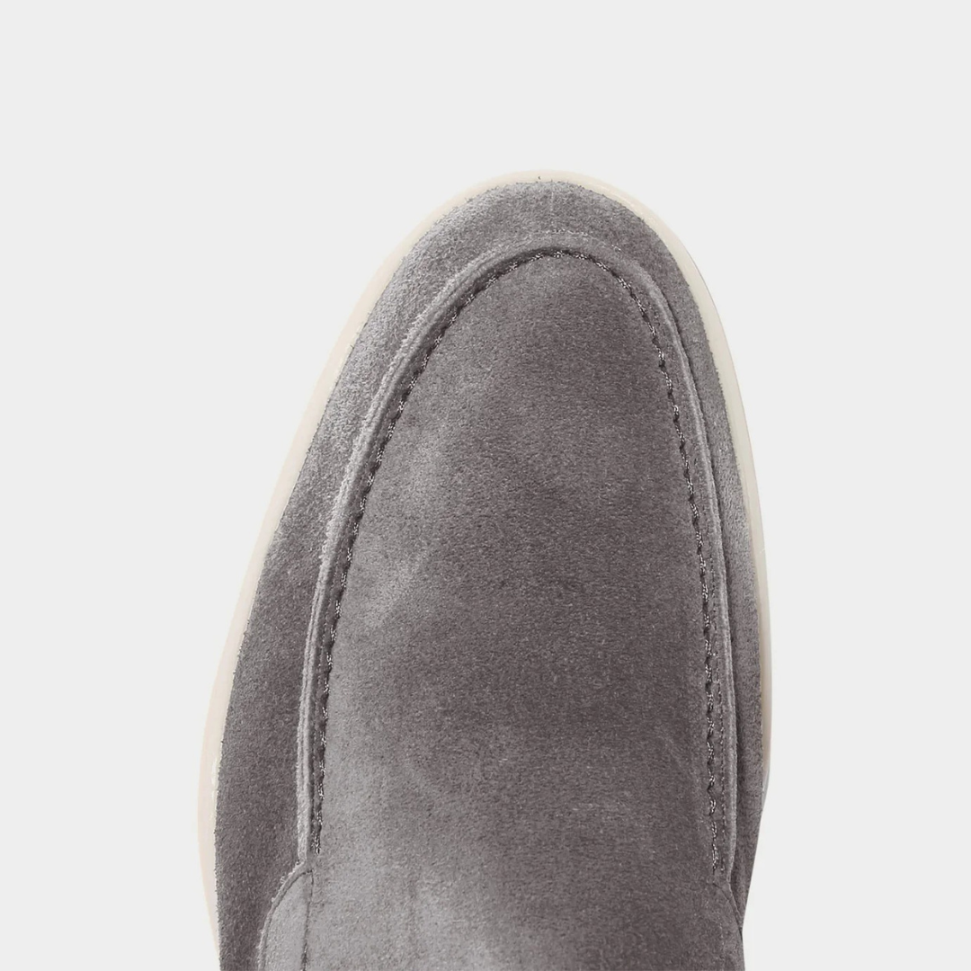Stone grey velar loafers