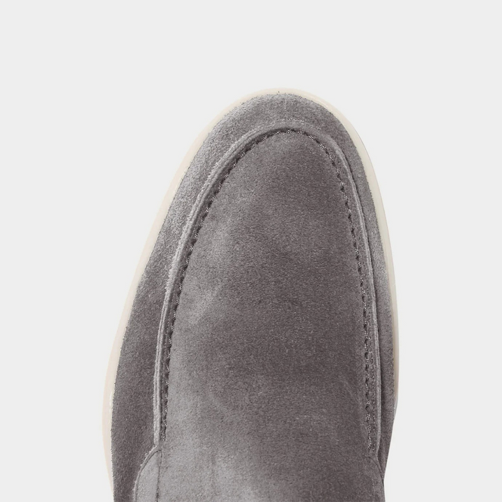 Stone grey velar loafers